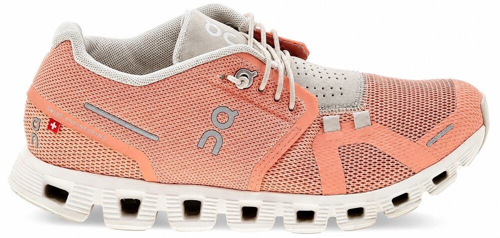 On Running Women’s Size 5 Coral Peach Cloud Sneakers Athletic Running Shoes